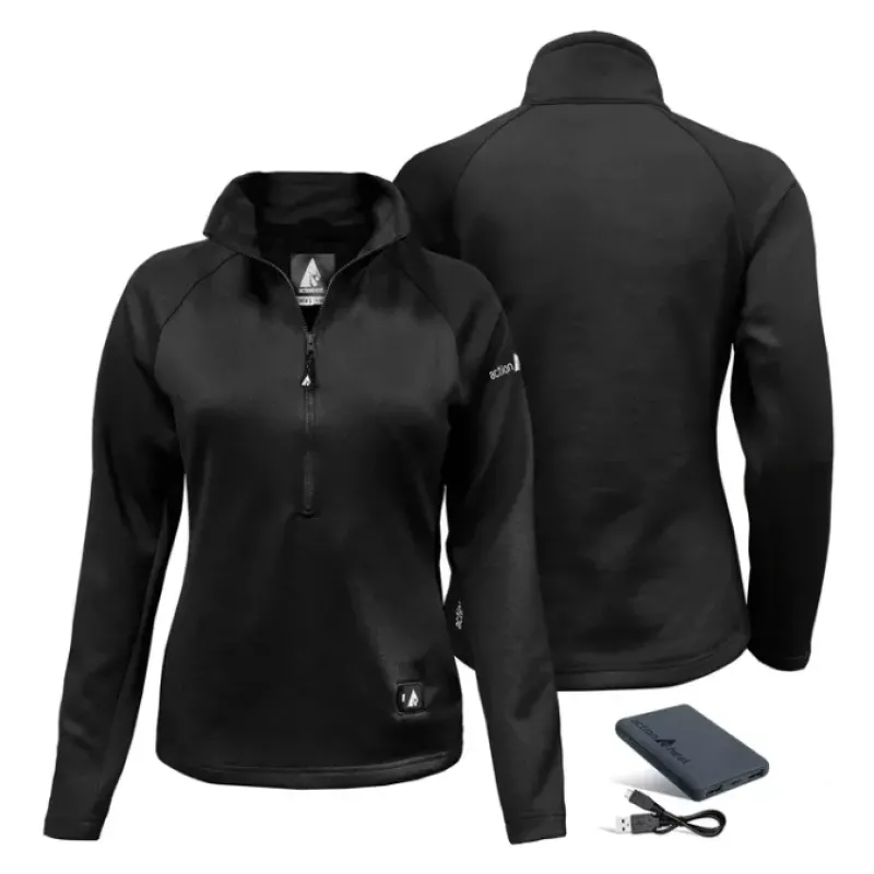 ActionHeat Women's 5V Battery Heated 1/2 Zip Up Shirt - a world of fashionable women's clothing, including a wide selection of dresses and trendy accessories.< Shop All