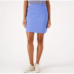 Active French Terry Petite Skort Petite Skort - a world of fashionable women's clothing, including a wide selection of dresses and trendy accessories.< Fashion