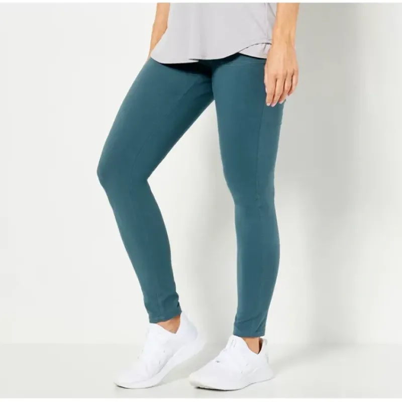 Active Regulars Duo Stretch Legging with Wide Waistband - a world of fashionable women's clothing, including a wide selection of dresses and trendy accessories.< Fashion