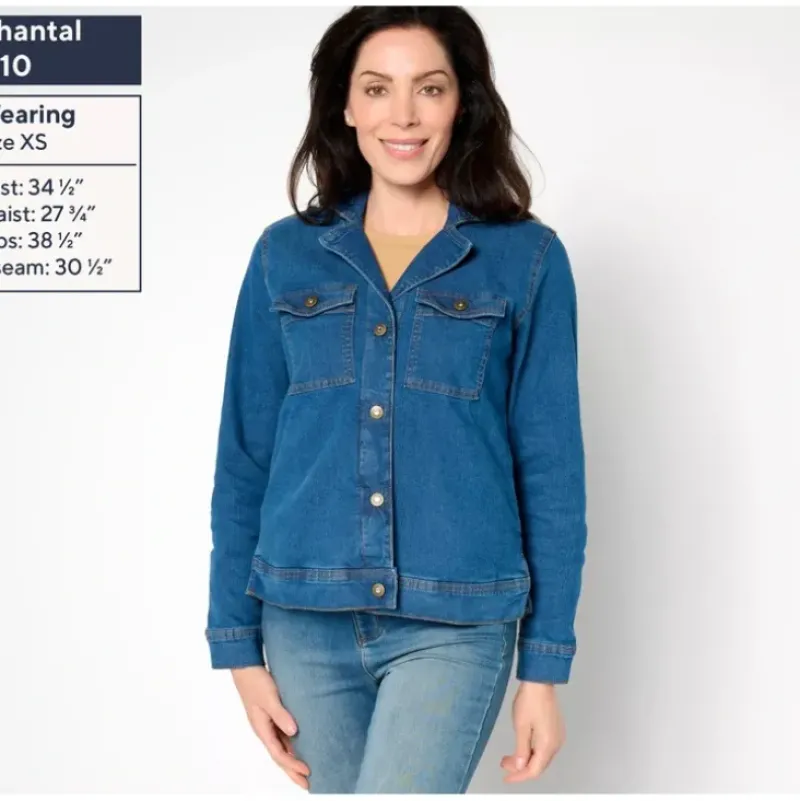 Adaptive Indigo Classic Denim Jacket With Pockets - a world of fashionable women's clothing, including a wide selection of dresses and trendy accessories.> Clearance