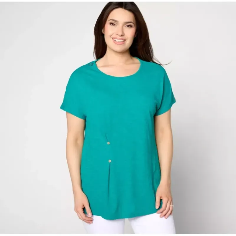 Adaptive Linen Blend Dolman Sleeve Tunic - a world of fashionable women's clothing, including a wide selection of dresses and trendy accessories.> Outlet