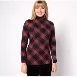 Adaptive Printed Perfect Jersey Turtle Neck Top - a world of fashionable women's clothing, including a wide selection of dresses and trendy accessories.< Fashion