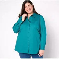 Adaptive Signature Poplin Button Down Tunic - a world of fashionable women's clothing, including a wide selection of dresses and trendy accessories.< Fashion