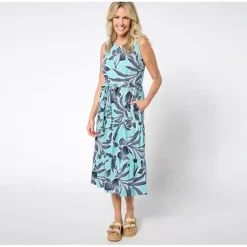 Adaptive Slub Jersey Tiered Midi Dress - a world of fashionable women's clothing, including a wide selection of dresses and trendy accessories.> Shop