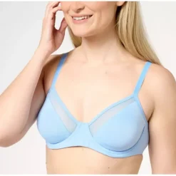 All Worthy Unlined Underwire with Mesh Neckline Bra - a world of fashionable women's clothing, including a wide selection of dresses and trendy accessories.< Shop All