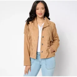 American West by Carolyn Pollack Embroidered Suede Jacket - a world of fashionable women's clothing, including a wide selection of dresses and trendy accessories.< Fashion