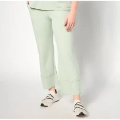 AnyBody Lounge Petite Cozy Knit French Terry Flare Pant - a world of fashionable women's clothing, including a wide selection of dresses and trendy accessories.> Best