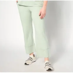 AnyBody Lounge Regular Cozy Knit French Terry Flare Pant - a world of fashionable women's clothing, including a wide selection of dresses and trendy accessories.< Dresses