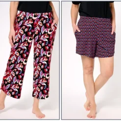 AnyBody Petite Lush Jersey Set of 2 Pajama Bottoms - a world of fashionable women's clothing, including a wide selection of dresses and trendy accessories.< Fashion