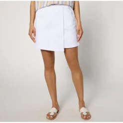 AnyBody Regular Faux Wrap Pull-On Denim Skirt - a world of fashionable women's clothing, including a wide selection of dresses and trendy accessories.> Flash Sale