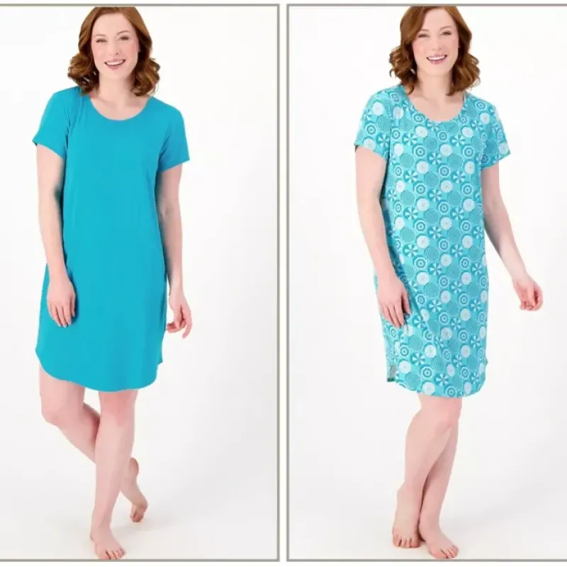 AnyBody Set of 2 Lush Jersey Dresses - a world of fashionable women's clothing, including a wide selection of dresses and trendy accessories.< Dresses