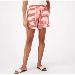 AnyBody Yarn Dyed Textured Jersey Short - a world of fashionable women's clothing, including a wide selection of dresses and trendy accessories.< Fashion