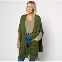 Aran Craft Merino Wool Shawl Fringe Trim - a world of fashionable women's clothing, including a wide selection of dresses and trendy accessories.< Fashion