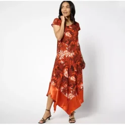 Attitudes by Renee Asymmetric Mix Media Dress - a world of fashionable women's clothing, including a wide selection of dresses and trendy accessories.< Dresses