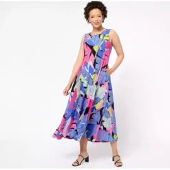 Attitudes by Renee Petite Como Jersey Keyhole Dress - a world of fashionable women's clothing, including a wide selection of dresses and trendy accessories.< Dresses