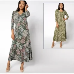 Attitudes by Renee Petite Reversible Como Jersey Maxi Dress - a world of fashionable women's clothing, including a wide selection of dresses and trendy accessories.< Dresses