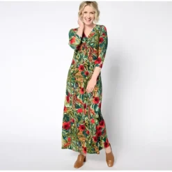 Attitudes by Renee Petite V-Neck Knot Front Maxi Dress - a world of fashionable women's clothing, including a wide selection of dresses and trendy accessories.< Dresses