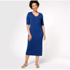 Attitudes by Renee Petite Parisian Jersey Midi Dress - a world of fashionable women's clothing, including a wide selection of dresses and trendy accessories.< Dresses