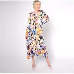 Attitudes by Renee Regular Printed Midi Dress - a world of fashionable women's clothing, including a wide selection of dresses and trendy accessories.< Dresses