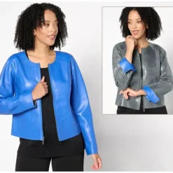 Attitudes by Renee Renee's Faux Leather Jacket - a world of fashionable women's clothing, including a wide selection of dresses and trendy accessories.> Cheap