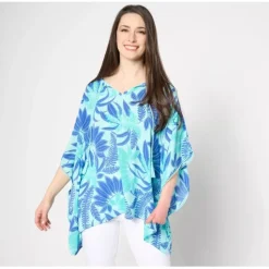 Beach Georgette Split Neck Poncho - a world of fashionable women's clothing, including a wide selection of dresses and trendy accessories.< Fashion