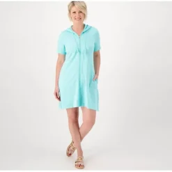 Beach Petite French Terry Cover-Up Dress - a world of fashionable women's clothing, including a wide selection of dresses and trendy accessories.< Dresses