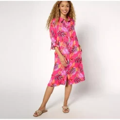Beach Petite Gauze Button Front Cover Up - a world of fashionable women's clothing, including a wide selection of dresses and trendy accessories.> Best Sale