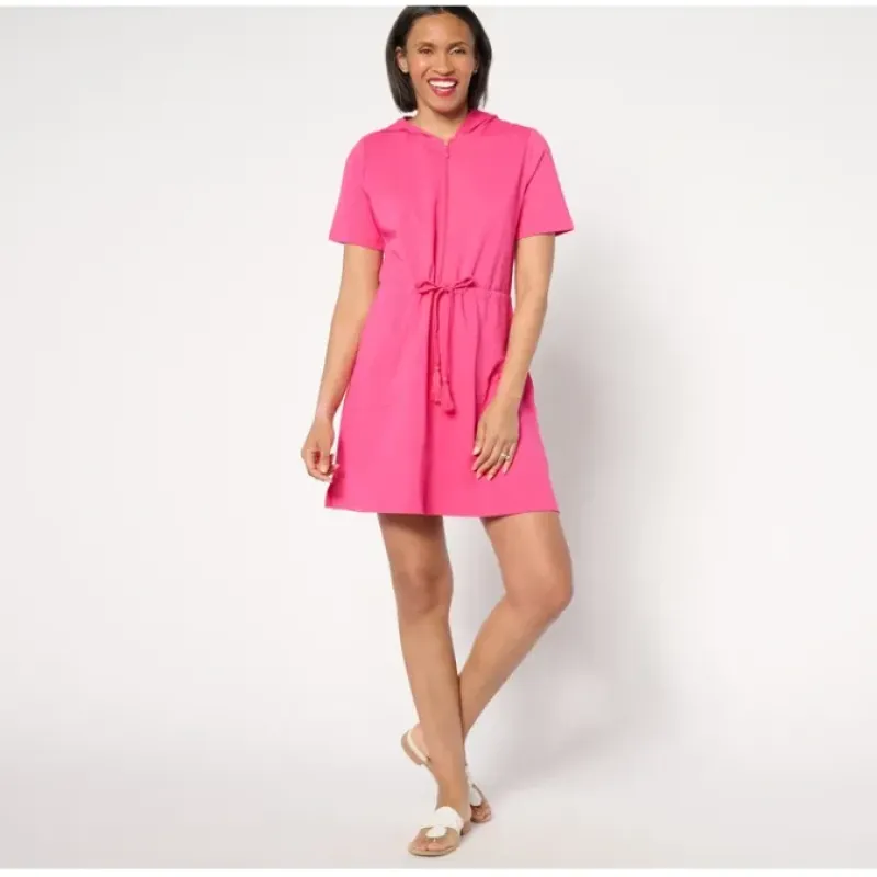 Beach Reg French Terry Zip Up Cover Up Dress - a world of fashionable women's clothing, including a wide selection of dresses and trendy accessories.< Dresses