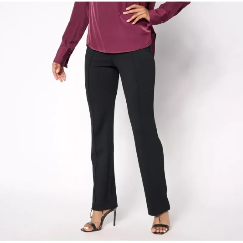 BEAUTIFUL by Lawrence Zarian Regular Ponte Pull-On Front Seam Pant - a world of fashionable women's clothing, including a wide selection of dresses and trendy accessories.< Dresses