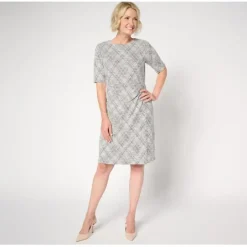 BEAUTIFUL by Lawrence Zarian Regular Stretch Tweed Midi Dress - a world of fashionable women's clothing, including a wide selection of dresses and trendy accessories.< Dresses