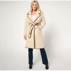 BEAUTIFUL by Lawrence Zarian Petite Belted Knit Lined Coat - a world of fashionable women's clothing, including a wide selection of dresses and trendy accessories.> Outlet