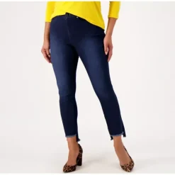 Belle by Kim Gravel TripleLuxe Denim Petite Step Hem Jean - a world of fashionable women's clothing, including a wide selection of dresses and trendy accessories.> Outlet