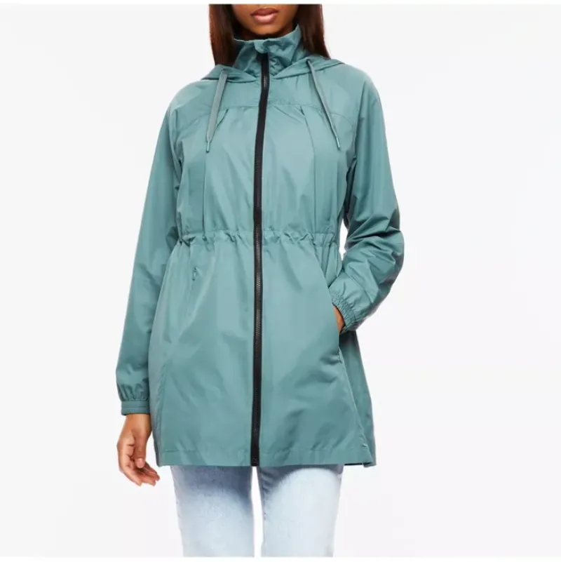 Bernardo Anorak Rain Coat with Drawstring Waist - a world of fashionable women's clothing, including a wide selection of dresses and trendy accessories.> Flash Sale