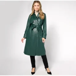 by Stacy London Petite Embossed Snake Faux-Leather Trench Coat - a world of fashionable women's clothing, including a wide selection of dresses and trendy accessories.> Fashion