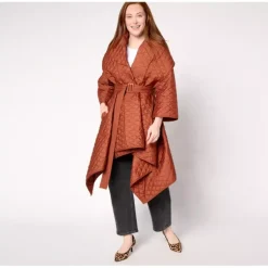 Carla Rockmore Collection Regular Asymmetric Quilted Coat - a world of fashionable women's clothing, including a wide selection of dresses and trendy accessories.> Discount