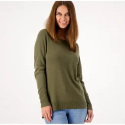 Crew Neck Long Sleeve High Low Pullover - a world of fashionable women's clothing, including a wide selection of dresses and trendy accessories.> New