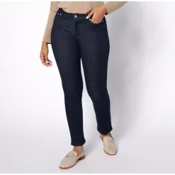 Easy Stretch Denim Petite Straight Leg Functional Jean - a world of fashionable women's clothing, including a wide selection of dresses and trendy accessories.> Clearance