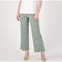 Isaac Mizrahi Live! Petite Silky Ponte Printed Pull-On Patio Pants - a world of fashionable women's clothing, including a wide selection of dresses and trendy accessories.> New