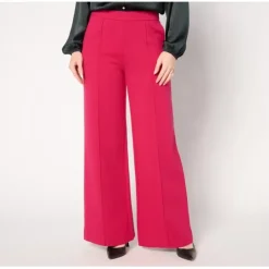Isaac Mizrahi Live! Regular Luxe Ponte Full Length Pants - a world of fashionable women's clothing, including a wide selection of dresses and trendy accessories.< Hat