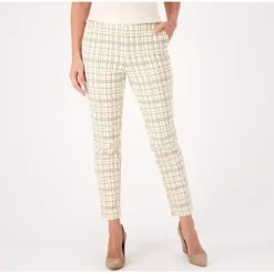 Isaac Mizrahi Live! Tall Printed 24/7 Stretch Ankle Pants - a world of fashionable women's clothing, including a wide selection of dresses and trendy accessories.< Shop All