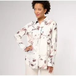 Peace Love World Button-Front Drama Blouse - a world of fashionable women's clothing, including a wide selection of dresses and trendy accessories.> Shop
