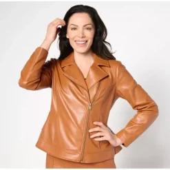 Studio Park X Ali Carr Faux Leather Moto Jacket - a world of fashionable women's clothing, including a wide selection of dresses and trendy accessories.> Cheap