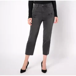 Studio Park x Amy Stran Tall Distressed Hem Black Jean - a world of fashionable women's clothing, including a wide selection of dresses and trendy accessories.> New