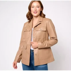 Studio Park x Courtney Khondabi Faux Leather Jacket - a world of fashionable women's clothing, including a wide selection of dresses and trendy accessories.> Online