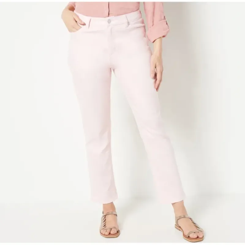 Susan Graver Petite Colored Denim Straight-Leg Ankle Jean - a world of fashionable women's clothing, including a wide selection of dresses and trendy accessories.> Cheap