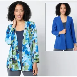 Susan Graver Regular LK Fusion Plus Reversible Topper - a world of fashionable women's clothing, including a wide selection of dresses and trendy accessories.< Fashion