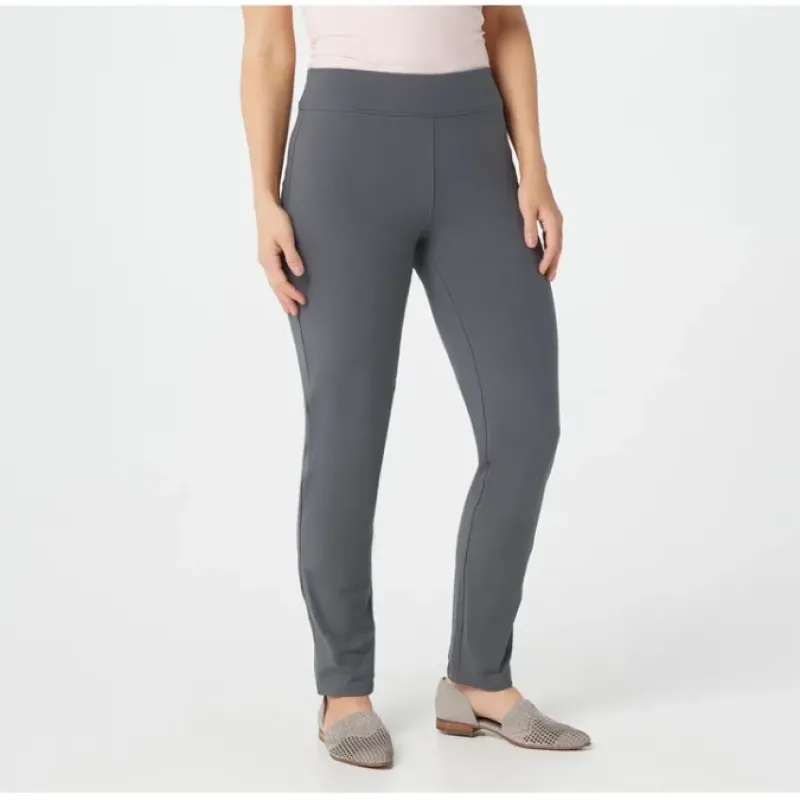 Susan Graver Regular Premium Stretch Slim Leg Pull-On Pants - a world of fashionable women's clothing, including a wide selection of dresses and trendy accessories.< Dresses
