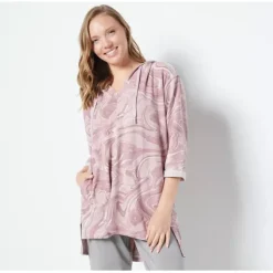 Susan Graver SG Sport Regular Drop-Shoulder Hooded Tunic - a world of fashionable women's clothing, including a wide selection of dresses and trendy accessories.< Fashion