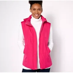 Susan Graver Weekend Printed or Solid Woven Quilted Vest - a world of fashionable women's clothing, including a wide selection of dresses and trendy accessories.< Shop All