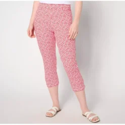 Susan Graver Weekend Regular Premium Stretch Ava Slim-Leg Capri - a world of fashionable women's clothing, including a wide selection of dresses and trendy accessories.< Shop All